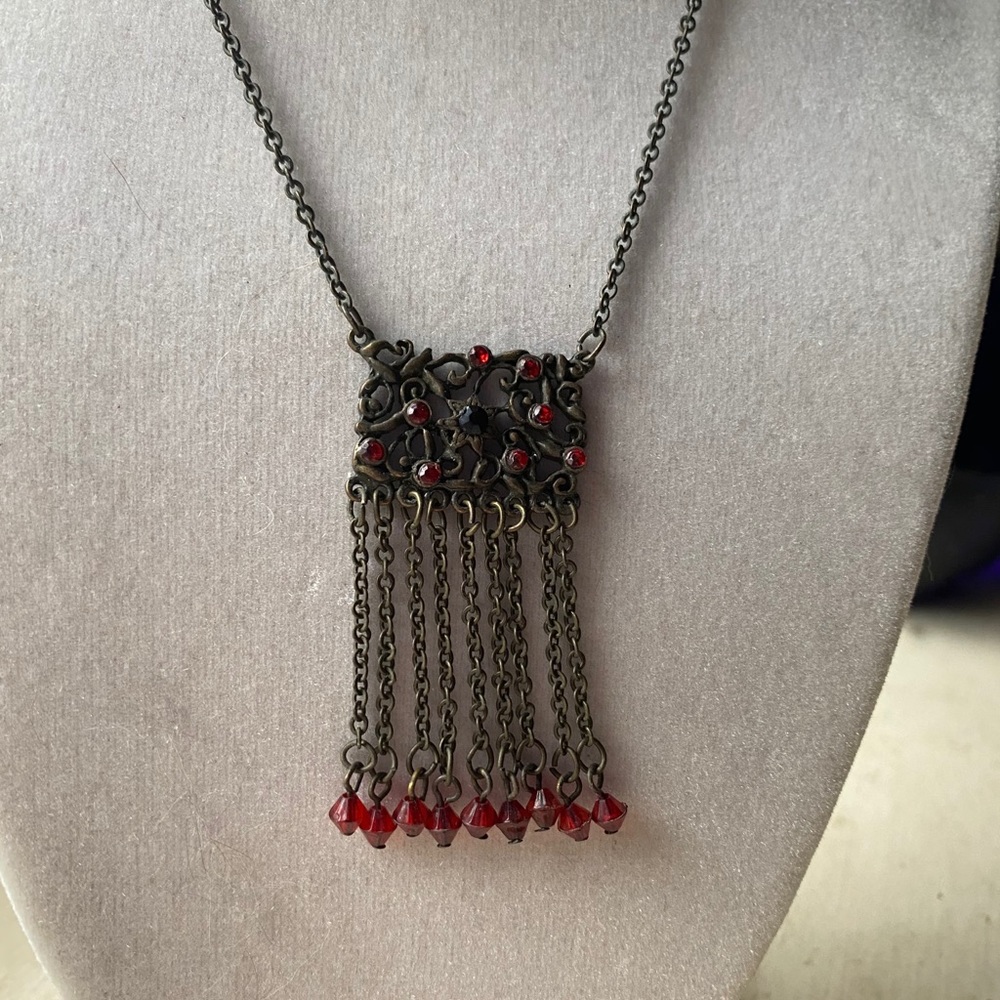 Burnished Art Deco Necklace